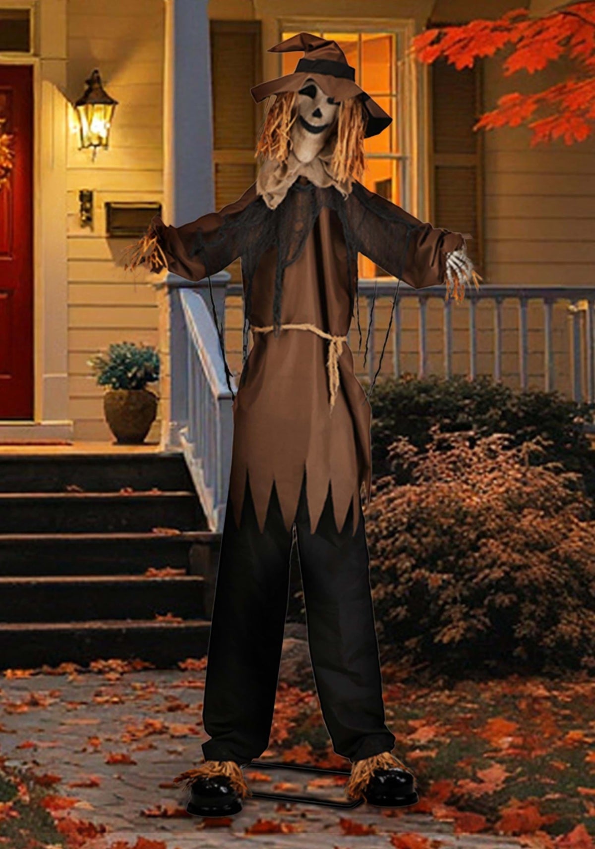 8FT Hellgore the Haunted Scarecrow Animated Decoration - Scream Saver