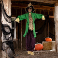 6 Ft. Light-Up Hanging Animated Scarecrow Halloween Decoration