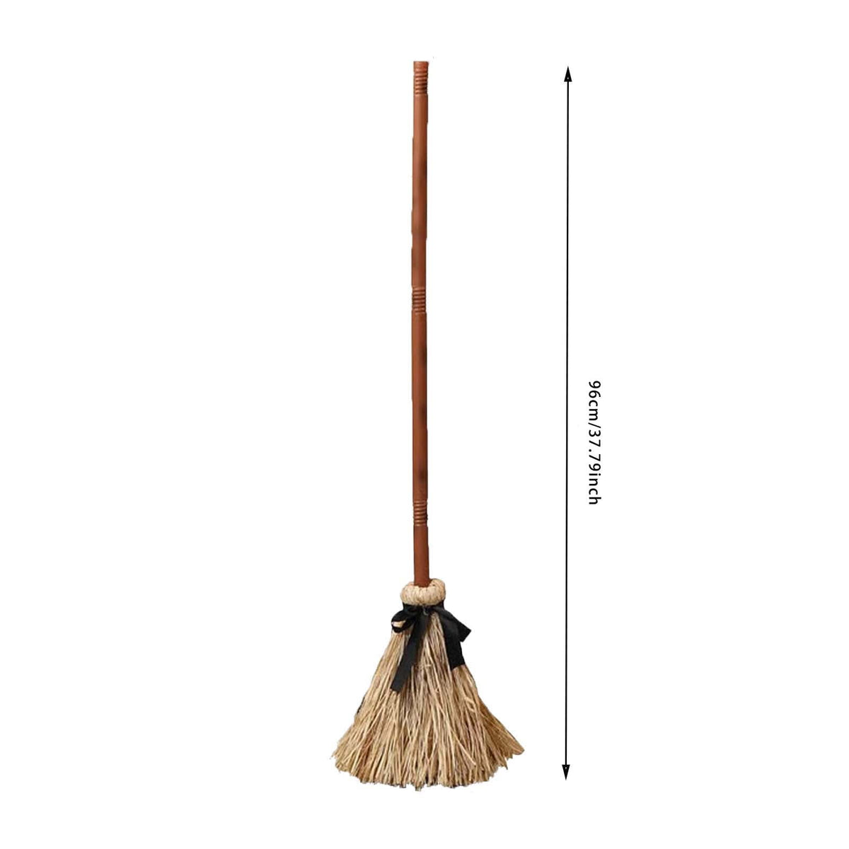 Halloween Magics Broom, 38" Animated Floating Witch Broom Moves for Haunted Party Decorations, Battery Powered Moving Prop for Indoor Haunted House Scary Display